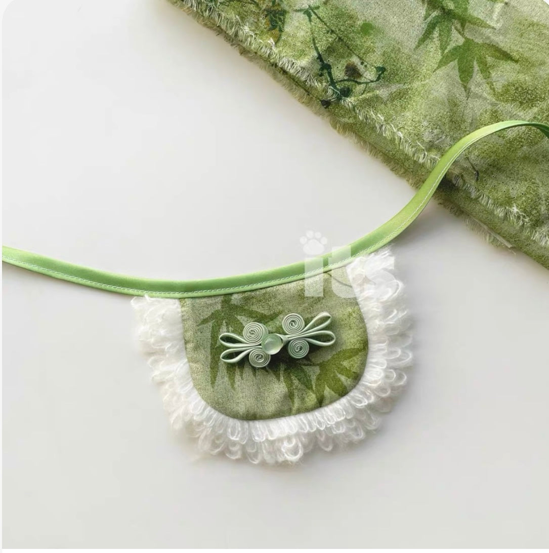 Spring Bamboo Rhythm Series – Pet Bib Scarf(春日竹韵系列口水巾)