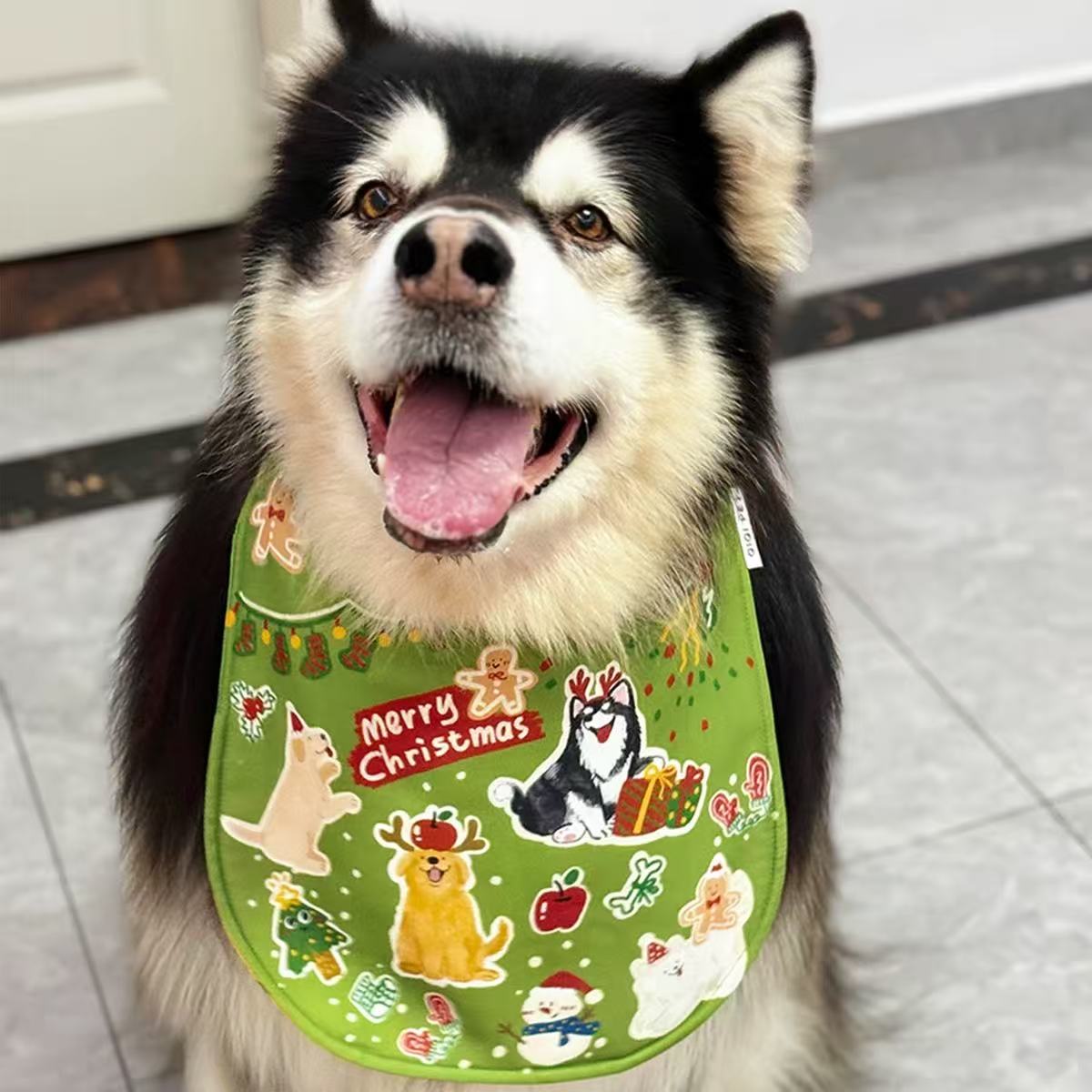 Puppy Friends Christmas Bandana – Holiday Limited Edition Dog Bib
