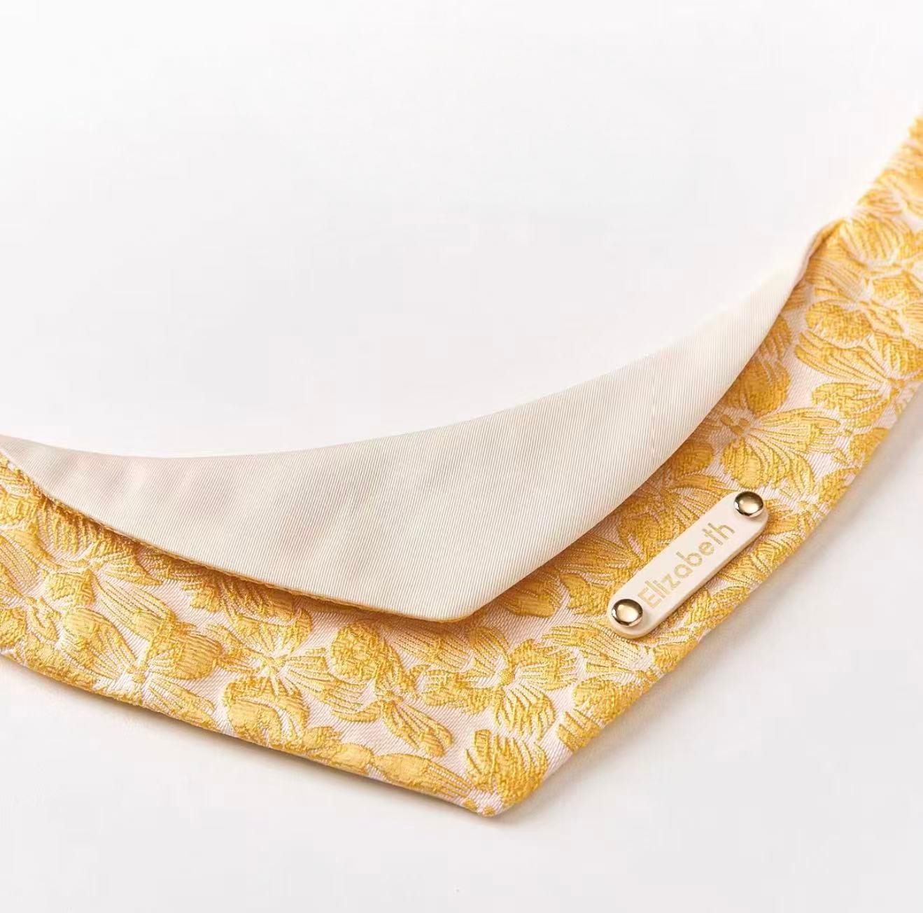 Golden Autumn Floral Pet Bib