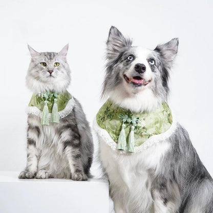 Spring Bamboo Rhythm Series – Pet Bib Scarf（春日竹韵系列口水巾）