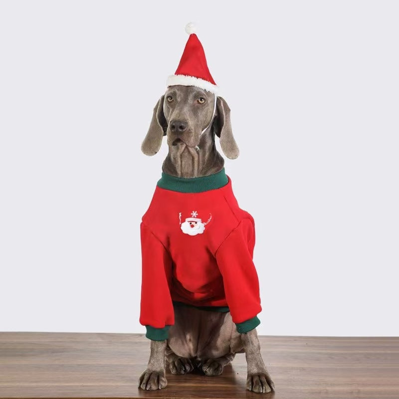 Wepeto Christmas Reindeer Gift Hoodie for Medium & Large Dogs