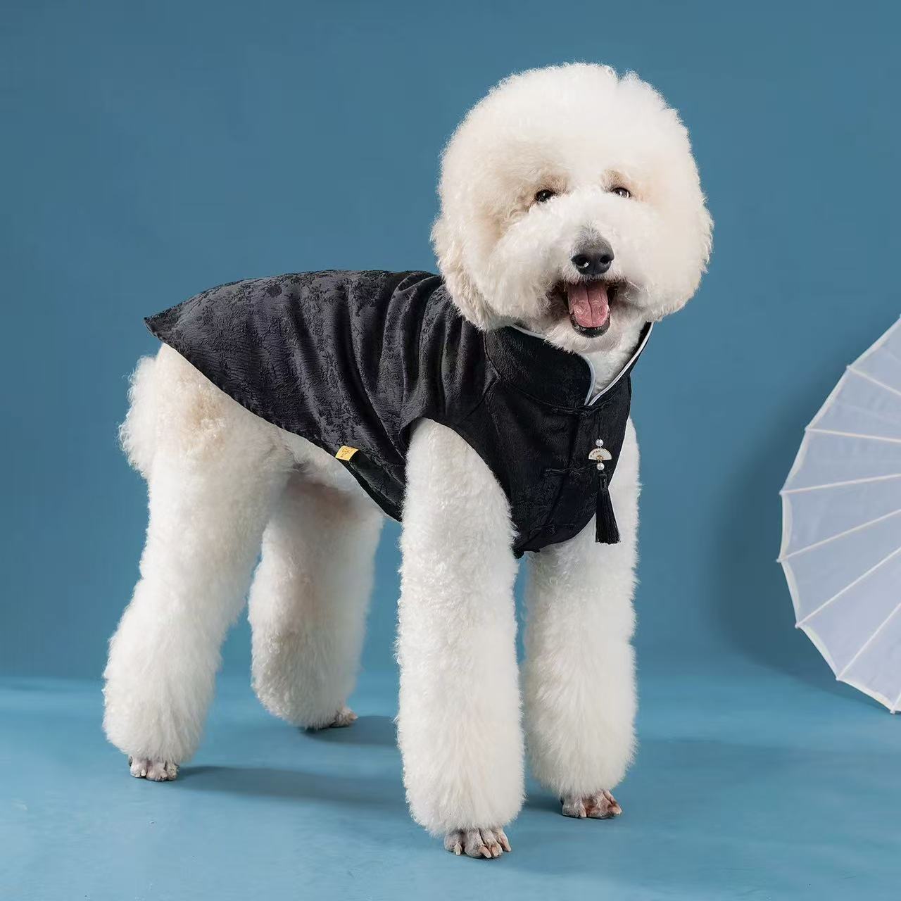 Elegant Chinese Tang-Style Pet Jacket