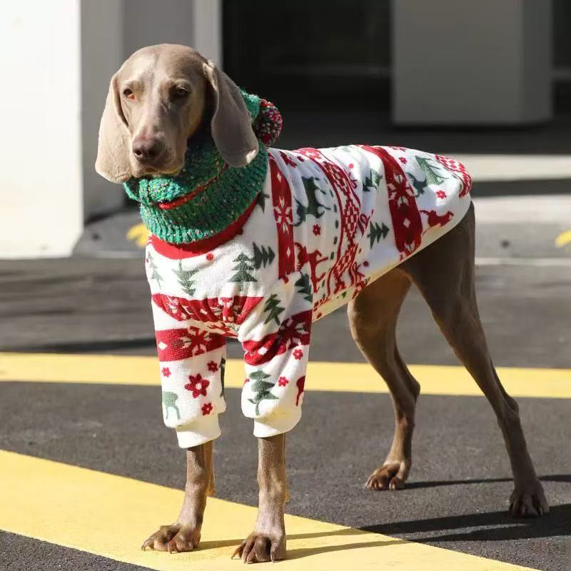 Christmas Pajamas for Large Dogs – Festive Winter Outfit