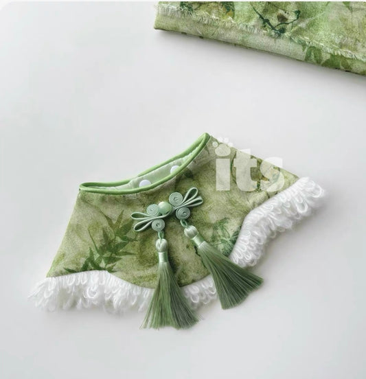 Spring Bamboo Rhythm Series – Pet Bib Scarf（春日竹韵系列口水巾）