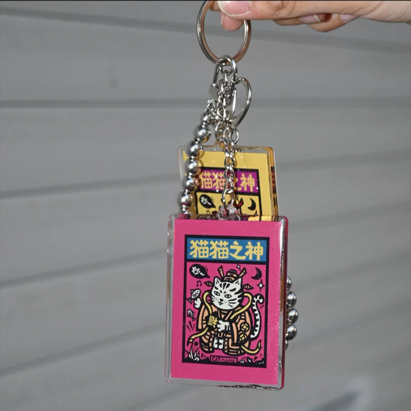 Cat Fortune Keychain Charm
