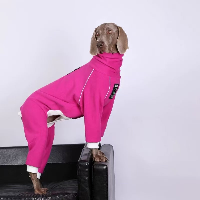 Full-Body Winter Jumpsuit for Medium & Large Dogs – Cozy, Comfy, and Stylish