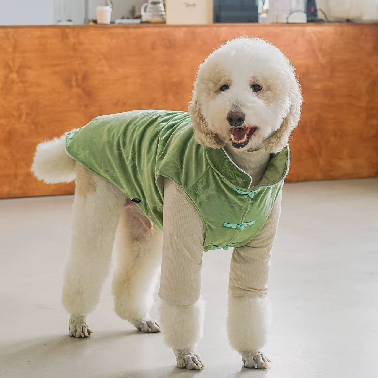 Chinese-Style Velvet Dog Vest