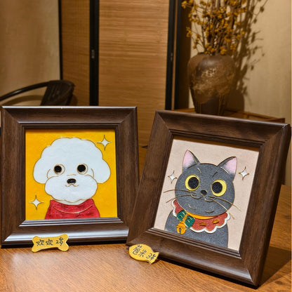 Custom Pet Portrait Enamel Art