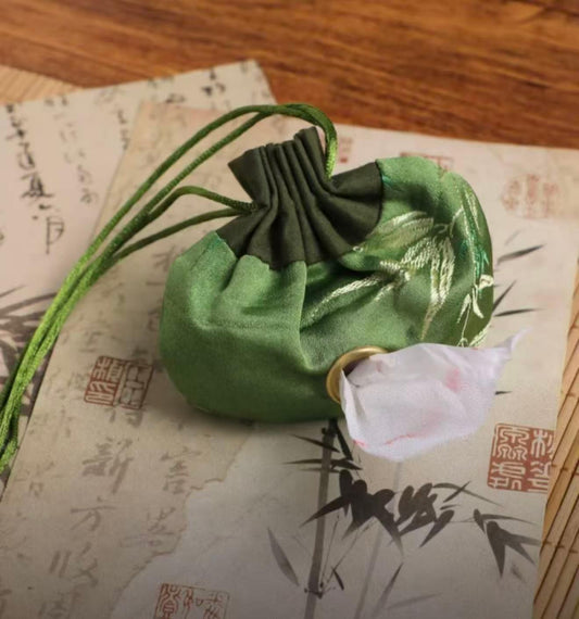 Bamboo Charm Poop Bag Holder