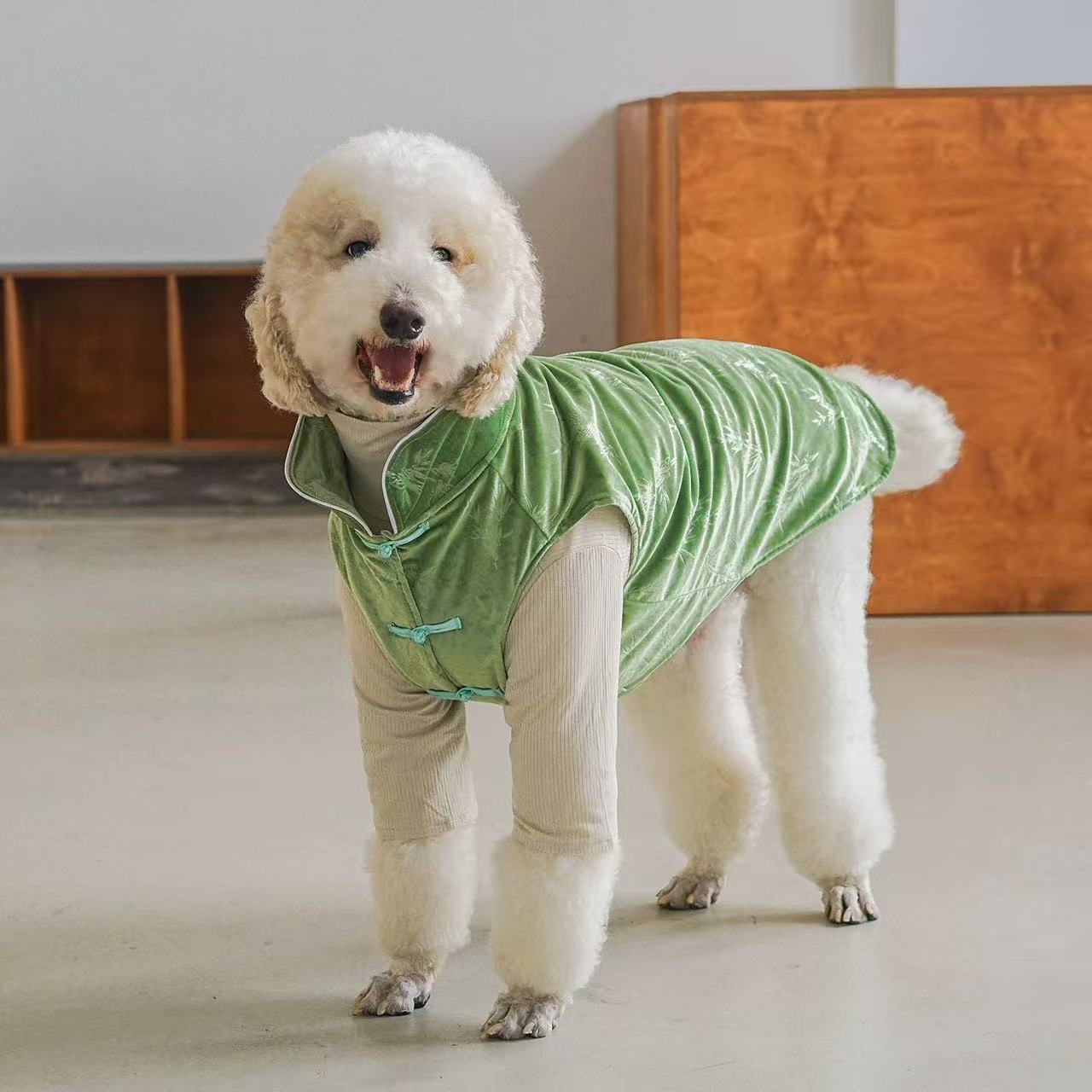 Chinese-Style Velvet Dog Vest