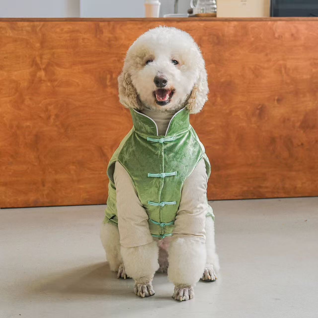 Chinese-Style Velvet Dog Vest