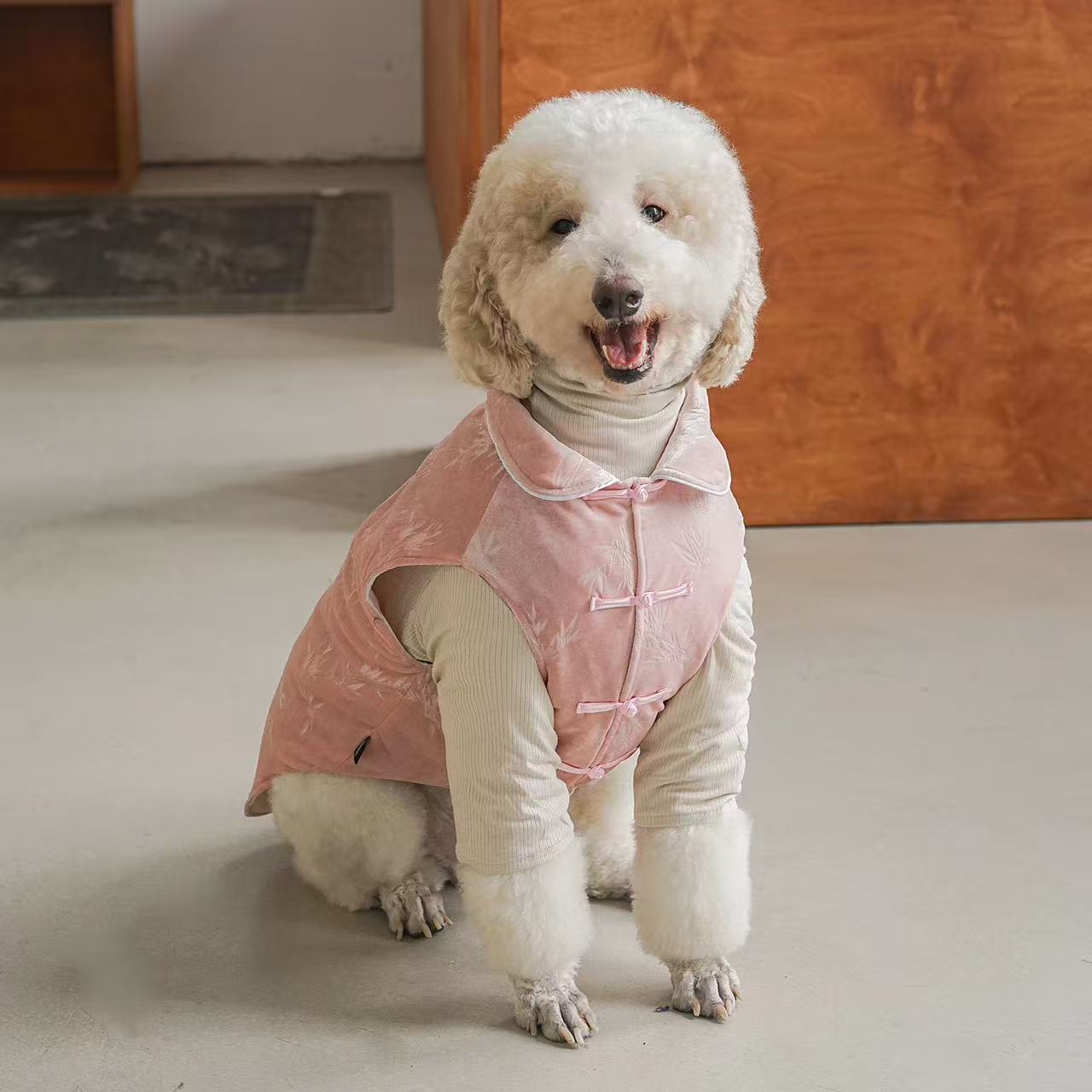 Chinese-Style Velvet Dog Vest