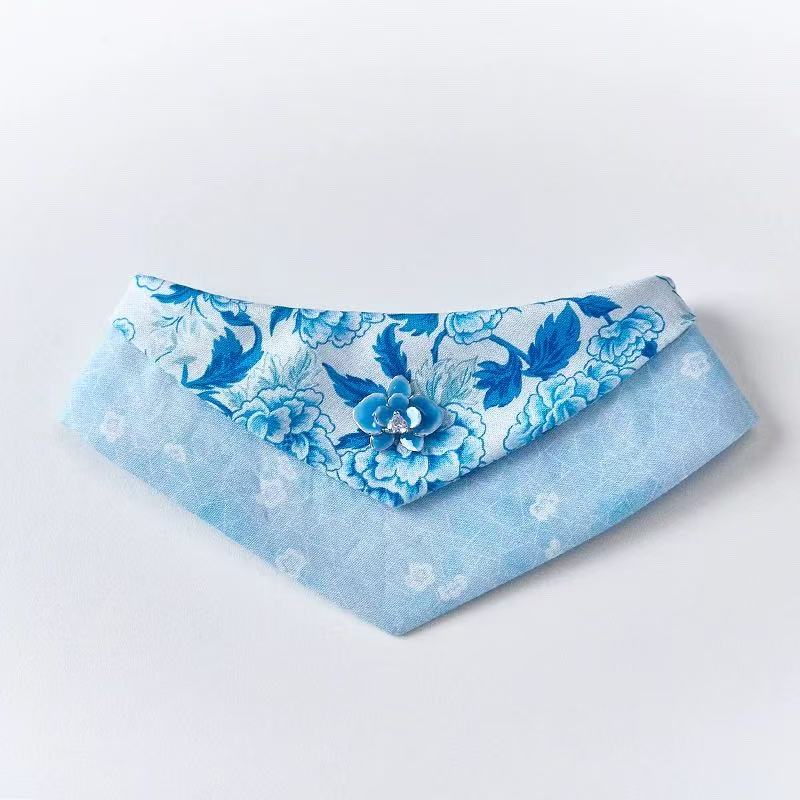 Blue & White Porcelain Pet Bib